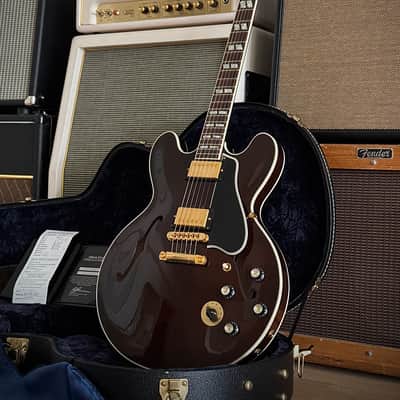 Gibson Custom Shop ES-345 Stereo Reissue Walnut Nur 3,99kg trotz Varitone! Gibson BB.King Customshop Case! 2008 - Walnut image 2