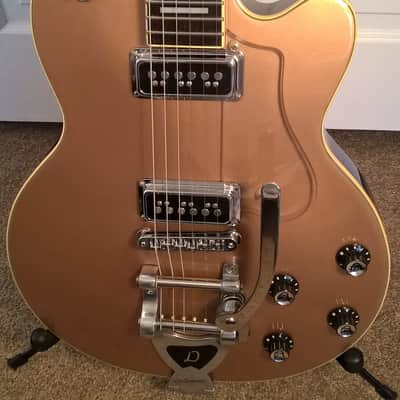 Guild DeArmond M-77T -- Near-Mint; 2001; Solar Bronze; Made in Korea; USA 2K Pickups; All-Original image 1