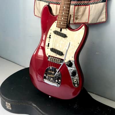 🎻K-on! guitar 🎻 中野梓 輕音少女 NAKANO AZUSA K on けいおん 結他Official Jazz master Cobain Anime guitar。Cosplay Houkago Tea Time HTT ‘69 Reissue Mustang in Candy Apple Red Fender Japan 秋山澪。🪴🌸👱🏻♀️🌟 image 1