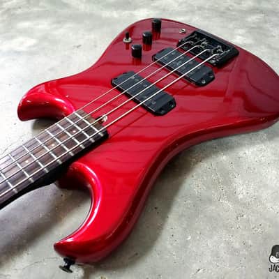 Westone Spectrum GT 4-String MIJ Electric Bass Guitar (1980s, Blood Red Metallic) image 11