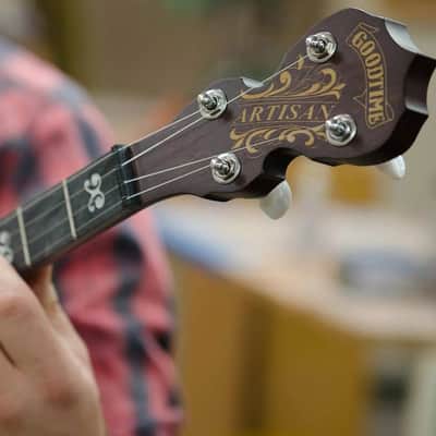 Deering Artisan Goodtime 2 II 5-String Resonator Deluxe Bluegrass Banjo with Hard Case image 6