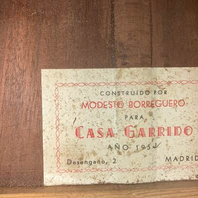 12-string laud made by renowned Spanish luthier Modesto Borreguero in 1952 image 2