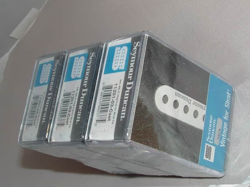 Seymour Duncan SSL-2 Vintage Flat for Strat Pickup Set  (White)  New with Warranty image 1