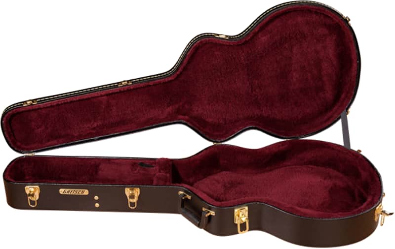 Gretsch G6242L 17" Deluxe Hollow Body Electric Hardshell Case Black