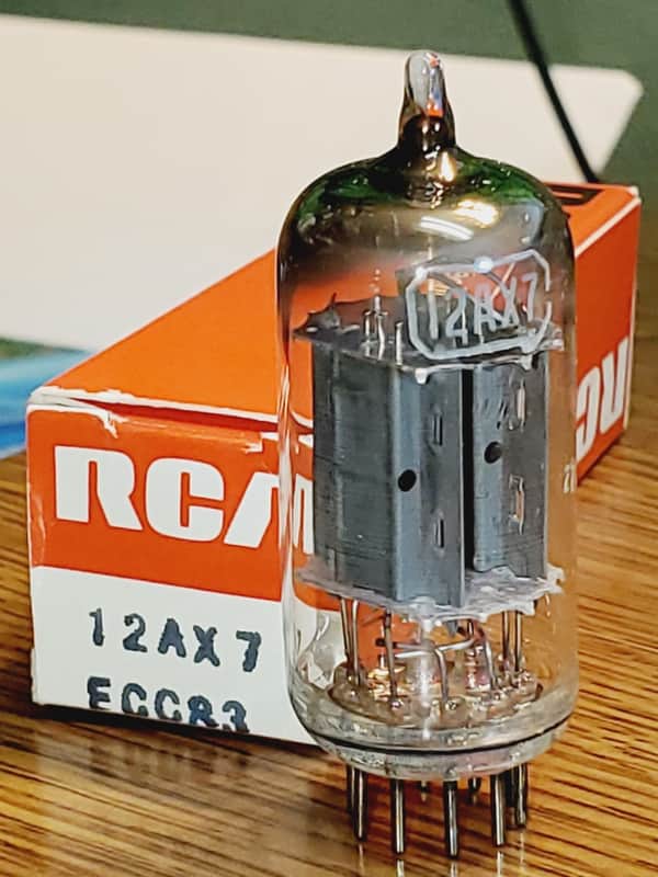 12AX7/ECC83 RCA Tall Plate / Angle Getter MaxiPreamp2/TV7 tested (1) tube lot image 1