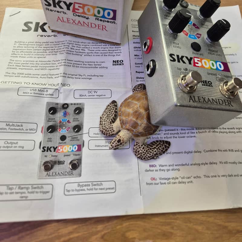 2018 Alexander Pedals Sky 5000 Neo Series Delay Argent