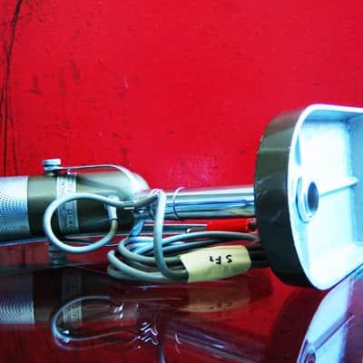 Vintage 1960's Aiwa DM-17 dynamic omni-directional microphone High Z w cable & stand Lafayette Calrad Olson image 15