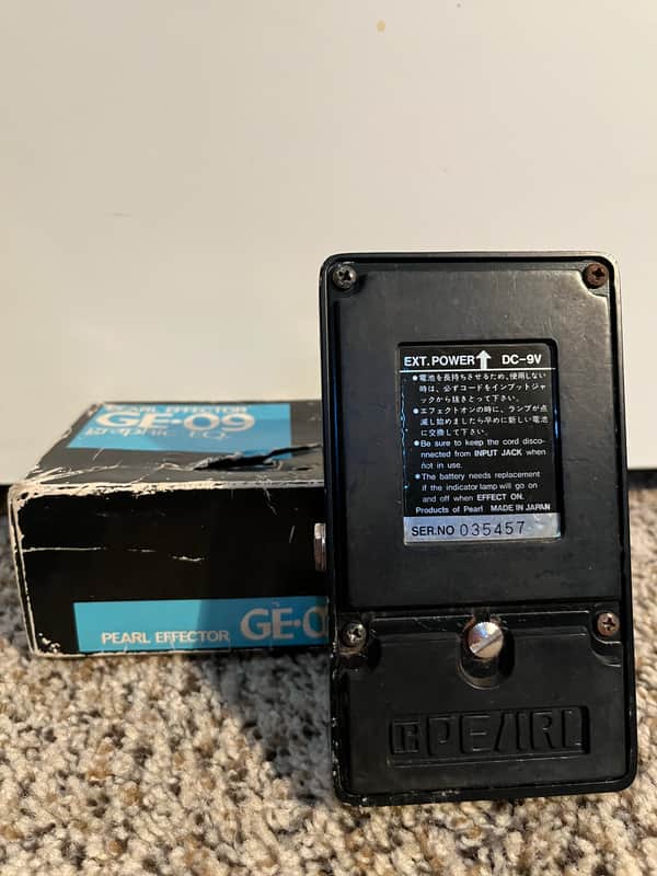 Pearl GE-09 9-Band Graphic EQ 1980s - Black (Needs Work) | Reverb