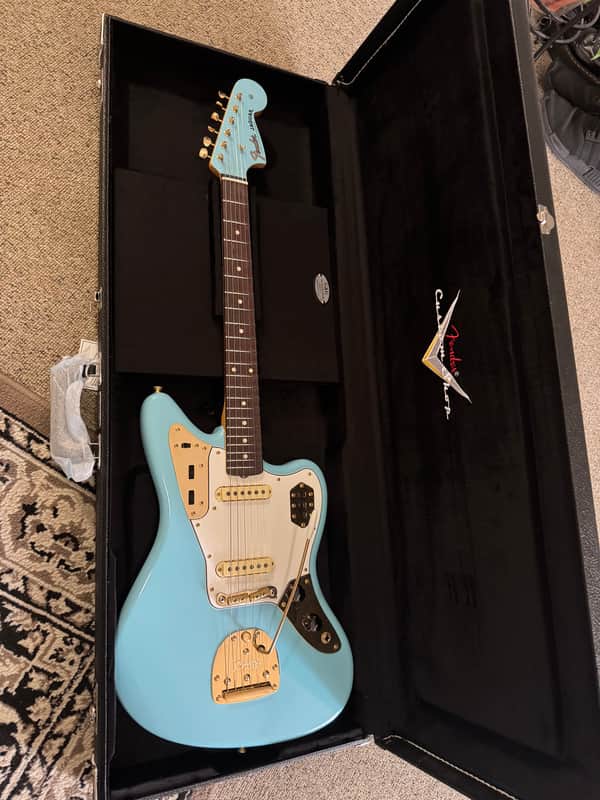 Fender Custom Shop '62 Reissue Jaguar Closet Classic Daphne Blue Gold Hardware 2026
