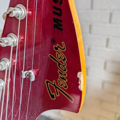 Fender Made in Japan MG69/MH Mustang Electric Guitar - Candy Apple Red (2010-2011) image 11