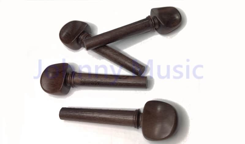 Swiss Rosewood 4/4 Violin Pegs w/Med Shaft - Non-Drilled - A Quality - Set of 4 image 1