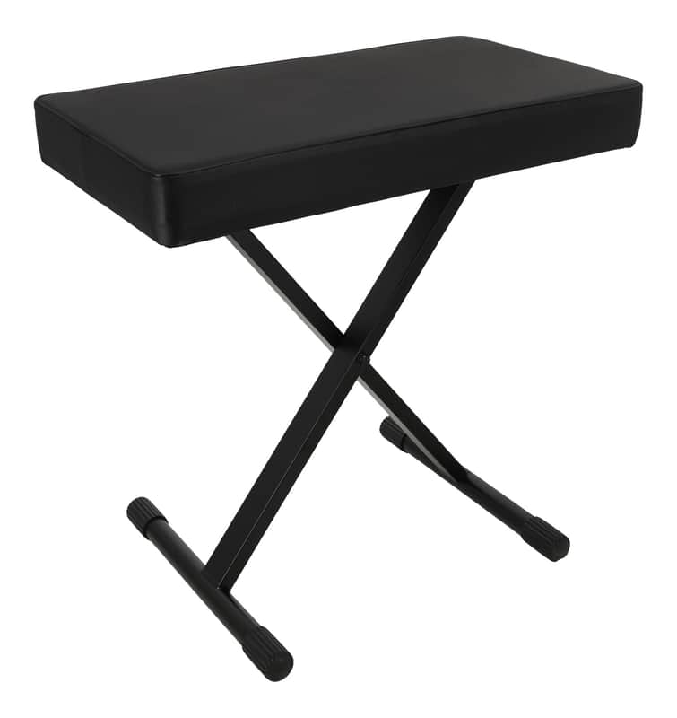 On-Stage KT7800+ Adjustable X-Style Keyboard Bench, Thick Cushion, Folds Flat image 1