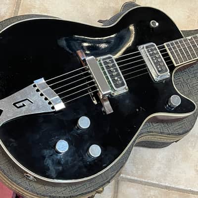 1956 Gretsch Duo Jet model 6128 Black with original case Bild 3