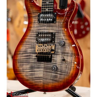PRS SE Custom 24 Floyd Charcoal Cherry Burst image 10