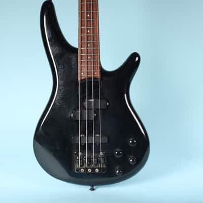 1998 Ibanez SDGR SR800 Bass Guitar Made in Japan Black w/ Hardshell Case image 1