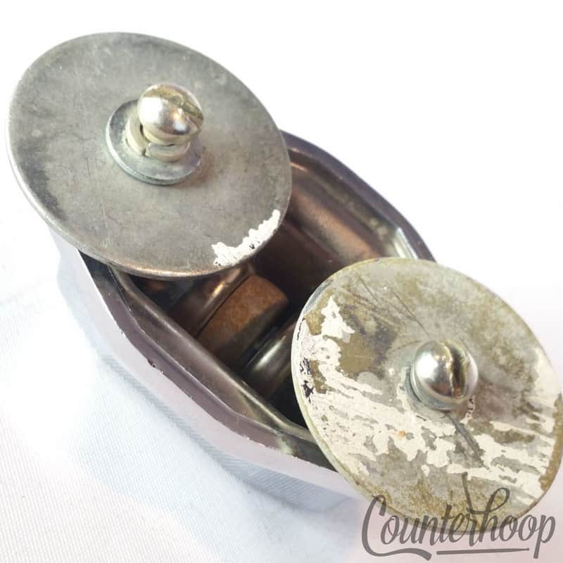 *Ludwig Tom Drum / Bass Spur / Cymbal Arm Mount Vintage Chrome Wing-Nut 60s VG* image 1