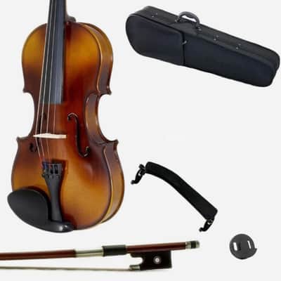 1/4 Size Student Violin w Case Bow Shoulder Rest Rosin image 1