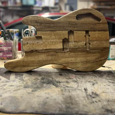 Madlad Instruments Exotic Finished Black Limba PJ-Route Precision Bass PBass Body (sourced and made with pride in north Texas) - Semi-Gloss Poly Finish image 3