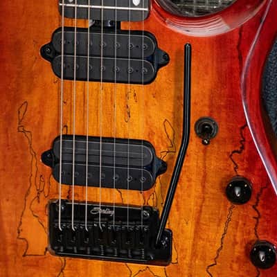 Sterling - JP150 Dimarzio w/ Gig Bag (Store Demo)-Blood Orange Burst image 2