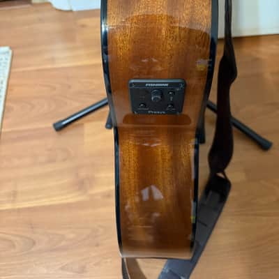 Zager Parlor Size Solid African Mahogany Acoustic Electric image 4