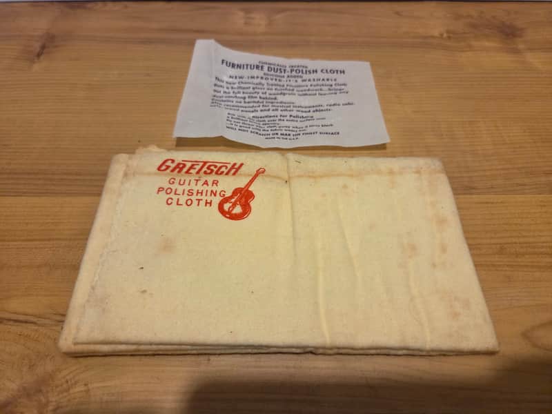 Vintage 1960's Gretsch Polish Cloth w/ Original Instruction Sheet! image 1
