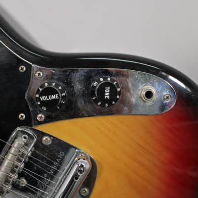 1977 Fender Mustang Sunburst Maple Fretboard w/OHSC image 19