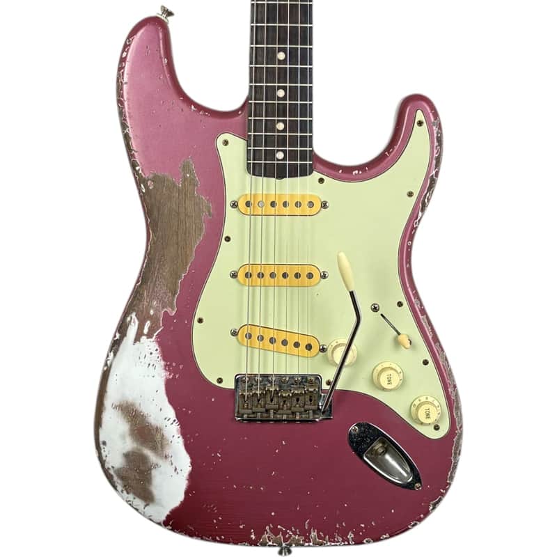 Fender MJT 60s Reissue Stratocaster - Burgundy Mist - Heavy Relic image 1