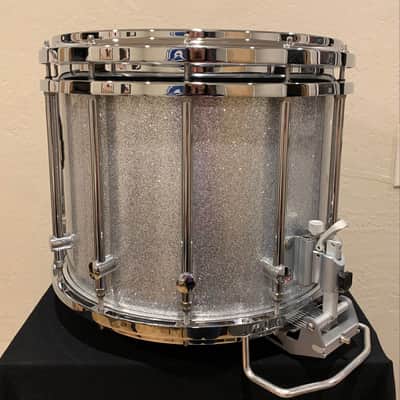 ~WOW!~ Mapex Quantum Mark II Classic 12x14 Marching Snare Drum in Silver Diamond Dazzle (Rm 4) image 3