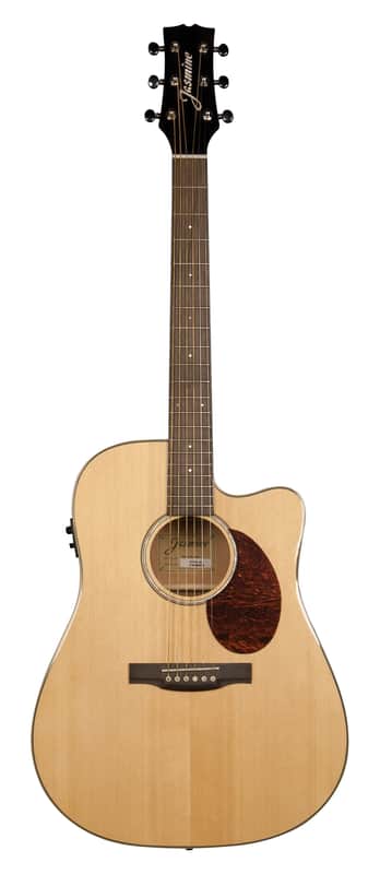 Jasmine JD37CE-NAT Dreadnought Acoustic Electric Guitar. Natural Finish image 1