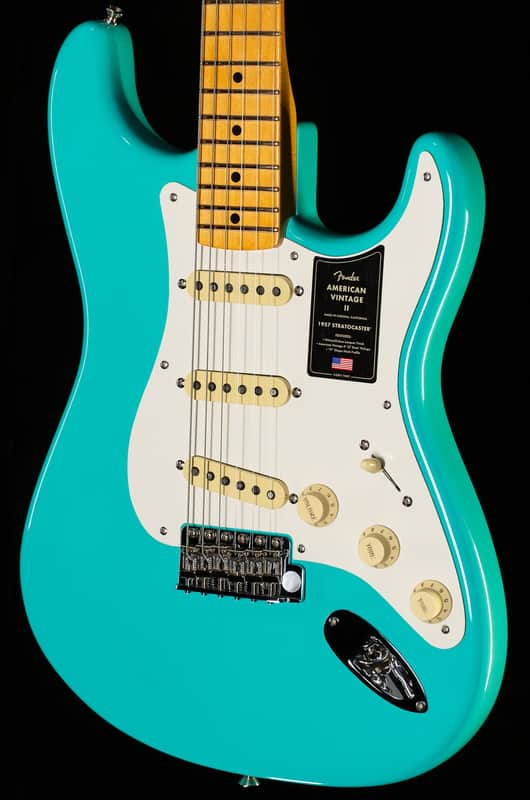 Fender American Vintage II 1957 Stratocaster Maple Fingerboard Sea Foam Green (738) image 1