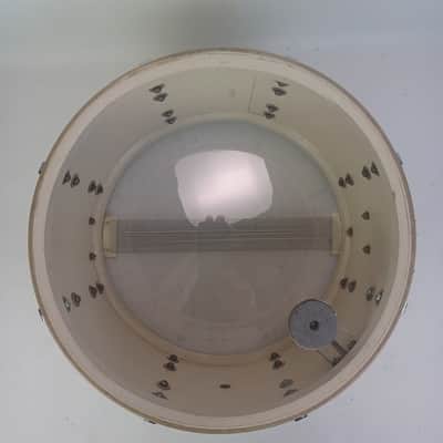 Leedy 8x14"June48 WMP 3Ply Maple/Chrome-Brass Broadway Snare Drum White Marine P image 13