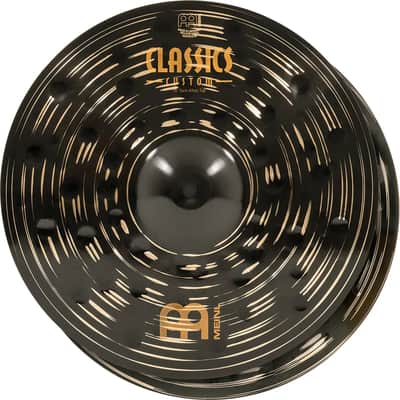 Meinl 14" Hihat (Hi Hat) Cymbal Pair - Classics Custom Dark - Made in Germany, 2-YEAR WARRANTY (CC14DAH) Bild 1