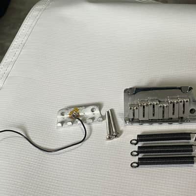 1990's Fender USA American Standard Stratocaster 2 Post Chrome Tremolo Bridge (For Parts) image 1