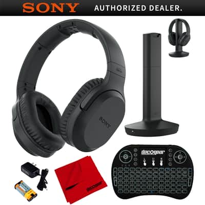 Sony RF400 Wireless Home Theater Headphones w/ Deco Gear Accessories Bundle image 8