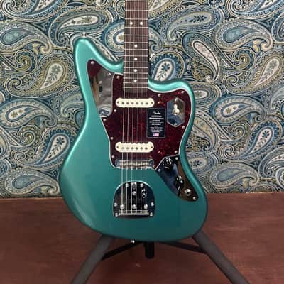 Fender American Professional Classic Jaguar Faded Sherwood Green Metallic image 2