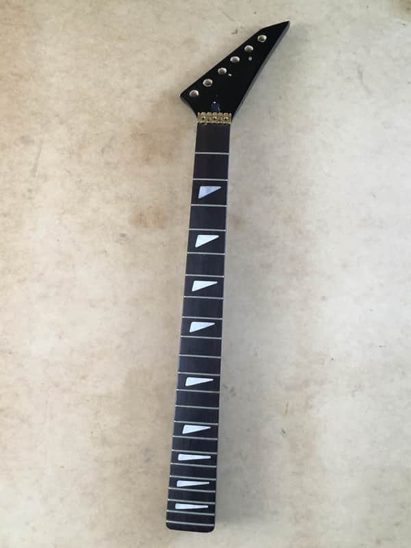 Vintage Mystery Bolt-On Jackson Dinky Style Neck Project Gloss Black Luthiers