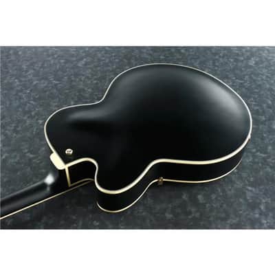 Ibanez Artcore Series AF75G Electric Guitar, Bound Rosewood Fretboard, Black Flat image 3