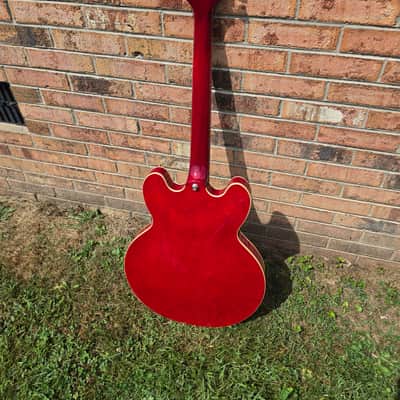 New Epiphone ES-335 Electric Guitar Cherry Red Deluxe Hardshell Case Included image 4