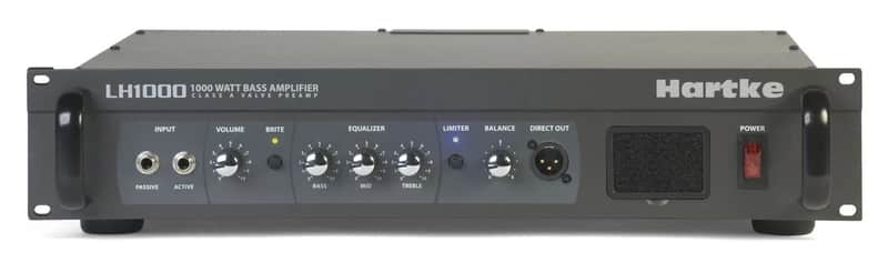Hartke LH1000 1000-Watt Bass Amplifier Head - Tube and Solid State Blend image 1
