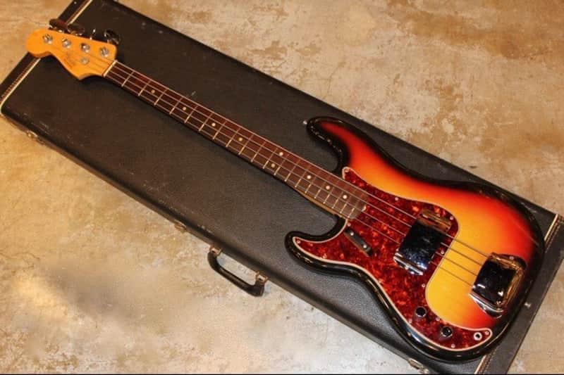 Left Handed Fender Precision Bass 1965 Sunburst image 1
