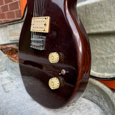 Vintage 1980s Hondo Professional Series Japan H-1010 Walnut Electric Guitar OHSC image 6