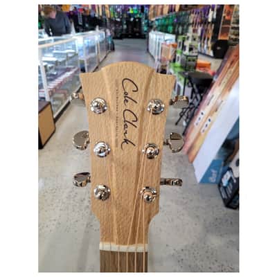 Cole Clark Fat Lady 1 Acoustic / Electric Guitar - Left Hand Bunya / Mahogany image 5
