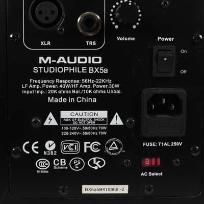 M-Audio BX5a Studiophile 5" 70W Powered Studio Monitor Speaker Pair image 8