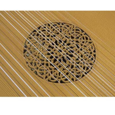 13 Course Baroque Theorbo Swan Head Lute by Armin Gropp with Hard Case image 8