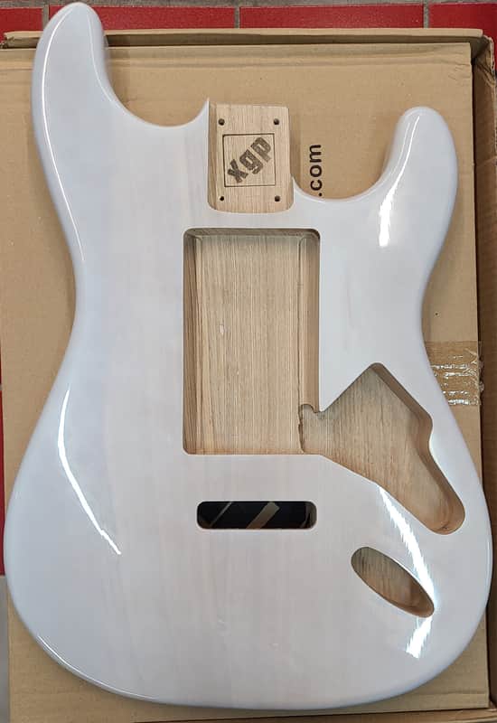 Open Box XGP Mary Kaye White American Ash Replacement Stratocaster Body image 1