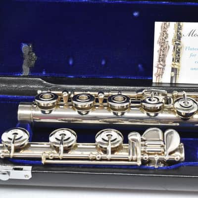 Handmade Pearl Dolce Semi-Pro Flute Offset G Split E B Foot Handcut PH-7 Sterling Headjoint image 4