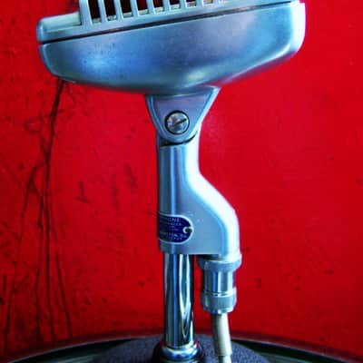 Vintage 1950's Shure 51 dynamic microphone w cable Nat King Cole 55 55S # 3 image 10