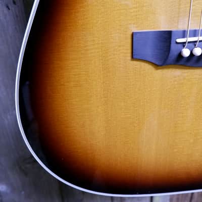 Guild USA D-55E Dreadnought - Antique Burst w/ Humidified Hard Case NAMM Display Guitar image 13