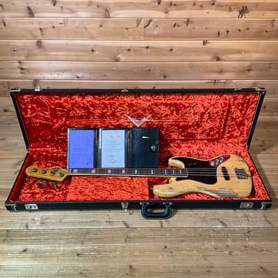 Fender Custom Shop Limited Edition Heavy Relic Custom Jazz Electric Bass USED - Aged Natural image 7