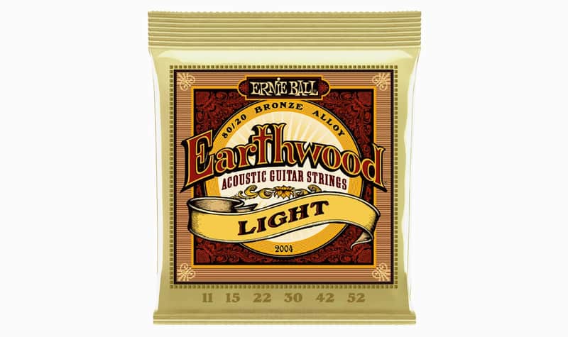 Earthwood Light 80/20 Bronze Acoustic Guitar String Set 11-52 Gauge 80%-Cu+20%-Zn Wnd-Wire Wrap Over Brass-Plated Hi-C Steel Hex-Core image 1